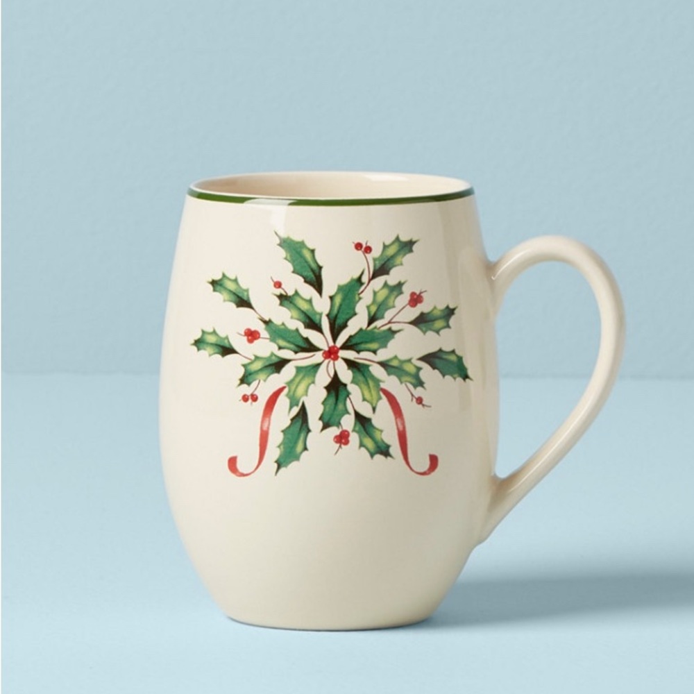 ❤️💚❤️NWT Lenox Holiday Cocoa Mug - Festive Red, White & Green